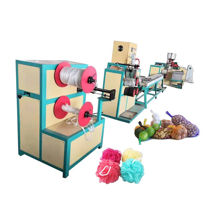 "pe Plastics Shower Ball And Bath Sponge Making Machine For Sale